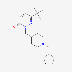 6-Tert-butyl-2-{[1-(cyclopentylmethyl)piperidin-4-yl]methyl}-2,3-dihydropyridazin-3-one
