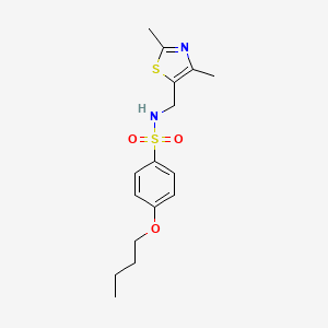4-butoxy-N-((2,4-dimethylthiazol-5-yl)methyl)benzenesulfonamide