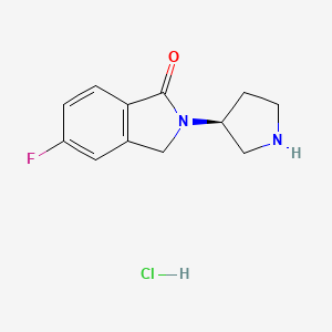 (S)-5-Fluoro-2-(pyrrolidin-3-yl)isoindolin-1-one hydrochloride
