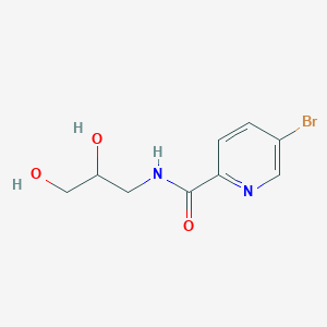 molecular formula C9H11BrN2O3 B2815196 5-bromo-N-(2,3-dihydroxypropyl)pyridine-2-carboxamide CAS No. 1495908-90-1