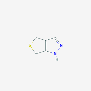 molecular formula C5H6N2S B2815197 4,6-dihydro-1H-thieno[3,4-c]pyrazole CAS No. 145286-40-4