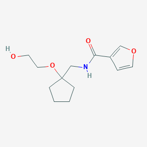 molecular formula C13H19NO4 B2815214 N-((1-(2-hydroxyethoxy)cyclopentyl)methyl)furan-3-carboxamide CAS No. 2176269-80-8