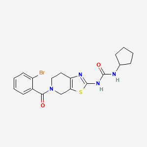 1-(5-(2-Bromobenzoyl)-4,5,6,7-tetrahydrothiazolo[5,4-c]pyridin-2-yl)-3-cyclopentylurea