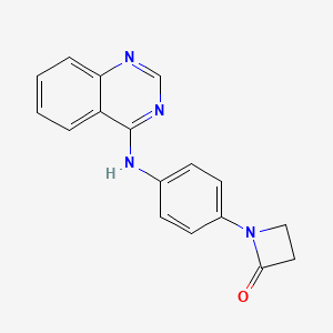 1-[4-(Quinazolin-4-ylamino)phenyl]azetidin-2-one