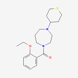 (2-ethoxyphenyl)(4-(tetrahydro-2H-thiopyran-4-yl)-1,4-diazepan-1-yl)methanone