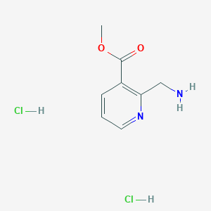 molecular formula C8H12Cl2N2O2 B2815289 methyl 2-(aminomethyl)pyridine-3-carboxylate dihydrochloride CAS No. 2503201-72-5
