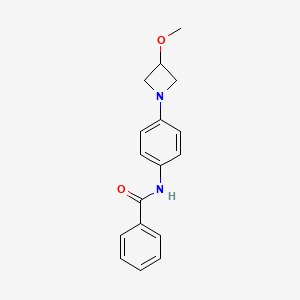 molecular formula C17H18N2O2 B2815315 N-[4-(3-methoxyazetidin-1-yl)phenyl]benzamide CAS No. 2034490-73-6