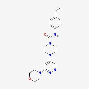 molecular formula C21H28N6O2 B2815318 N-(4-ethylphenyl)-4-(6-morpholinopyridazin-4-yl)piperazine-1-carboxamide CAS No. 1797714-92-1