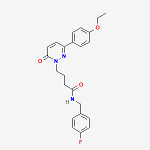 B2815373 4-(3-(4-ethoxyphenyl)-6-oxopyridazin-1(6H)-yl)-N-(4-fluorobenzyl)butanamide CAS No. 946322-01-6