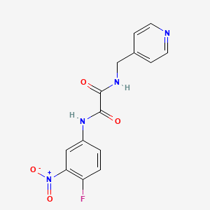molecular formula C14H11FN4O4 B2815388 N1-(4-fluoro-3-nitrophenyl)-N2-(pyridin-4-ylmethyl)oxalamide CAS No. 899974-61-9