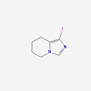 molecular formula C7H9IN2 B2815418 1-Iodo-5h,6h,7h,8h-imidazo[1,5-a]pyridine CAS No. 2580230-75-5