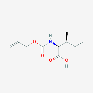 molecular formula C10H17NO4 B2815433 ((Allyloxy)carbonyl)-l-isoleucine CAS No. 220323-62-6