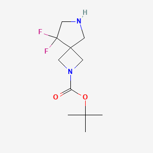 molecular formula C11H18F2N2O2 B2815463 Tert-butyl 5,5-difluoro-2,7-diazaspiro[3.4]octane-2-carboxylate CAS No. 2137997-74-9