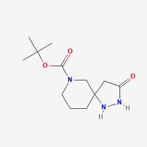 molecular formula C12H21N3O3 B2815475 Tert-butyl 3-oxo-1,2,7-triazaspiro[4.5]decane-7-carboxylate CAS No. 1820641-15-3
