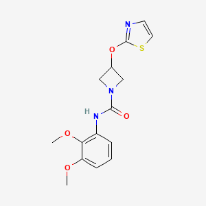 molecular formula C15H17N3O4S B2815477 N-(2,3-dimethoxyphenyl)-3-(1,3-thiazol-2-yloxy)azetidine-1-carboxamide CAS No. 1797559-94-4