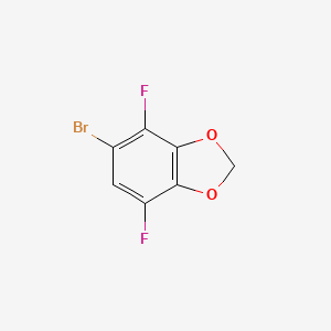 molecular formula C7H3BrF2O2 B2815560 5-Bromo-4,7-difluoro-1,3-dioxaindane CAS No. 1784571-56-7