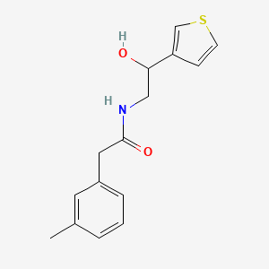 B2815570 N-(2-hydroxy-2-(thiophen-3-yl)ethyl)-2-(m-tolyl)acetamide CAS No. 1251547-17-7