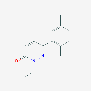 molecular formula C14H16N2O B2815580 6-(2,5-dimethylphenyl)-2-ethyl-2,3-dihydropyridazin-3-one CAS No. 922960-09-6