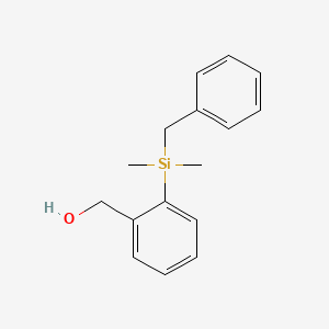 molecular formula C16H20OSi B2815618 [2-(Benzyldimethylsilyl)phenyl]methanol CAS No. 201050-00-2