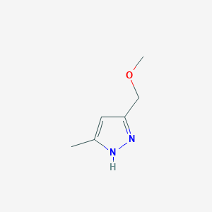 molecular formula C6H10N2O B2815636 3-(methoxymethyl)-5-methyl-1H-pyrazole CAS No. 37599-51-2