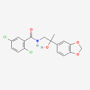 molecular formula C17H15Cl2NO4 B2815644 N-(2-(benzo[d][1,3]dioxol-5-yl)-2-hydroxypropyl)-2,5-dichlorobenzamide CAS No. 1396884-64-2
