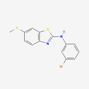 N-(3-bromophenyl)-6-(methylthio)benzo[d]thiazol-2-amine