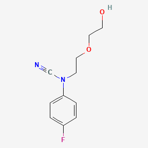 (4-Fluorophenyl)-[2-(2-hydroxyethoxy)ethyl]cyanamide