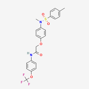 2-[4-[methyl-(4-methylphenyl)sulfonylamino]phenoxy]-N-[4-(trifluoromethoxy)phenyl]acetamide