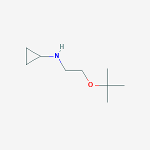 molecular formula C9H19NO B2815687 N-[2-(Tert-butoxy)ethyl]cyclopropanamine CAS No. 1250523-04-6