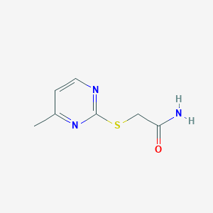 molecular formula C7H9N3OS B2815711 2-((4-Methylpyrimidin-2-yl)thio)acetamide CAS No. 74537-76-1