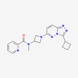 molecular formula C19H21N7O B2815797 N-(1-(3-cyclobutyl-[1,2,4]triazolo[4,3-b]pyridazin-6-yl)azetidin-3-yl)-N-methylpicolinamide CAS No. 2310125-37-0