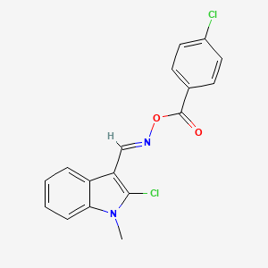 2-chloro-3-({[(4-chlorobenzoyl)oxy]imino}methyl)-1-methyl-1H-indole