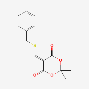 B2815888 5-[(Benzylsulfanyl)methylene]-2,2-dimethyl-1,3-dioxane-4,6-dione CAS No. 128889-73-6