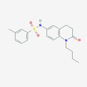 molecular formula C20H24N2O3S B2815910 N-(1-butyl-2-oxo-1,2,3,4-tetrahydroquinolin-6-yl)-3-methylbenzene-1-sulfonamide CAS No. 941912-11-4