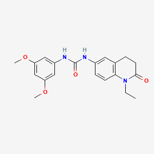 molecular formula C20H23N3O4 B2815923 1-(3,5-Dimethoxyphenyl)-3-(1-ethyl-2-oxo-1,2,3,4-tetrahydroquinolin-6-yl)urea CAS No. 1170913-85-5