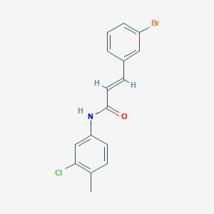3-(3-bromophenyl)-N-(3-chloro-4-methylphenyl)acrylamide