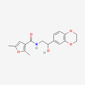 molecular formula C17H19NO5 B2816050 N-[2-(2,3-dihydro-1,4-benzodioxin-6-yl)-2-hydroxyethyl]-2,5-dimethylfuran-3-carboxamide CAS No. 2034242-28-7