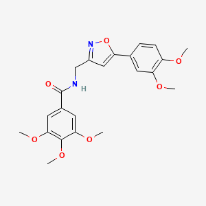 N-((5-(3,4-dimethoxyphenyl)isoxazol-3-yl)methyl)-3,4,5-trimethoxybenzamide