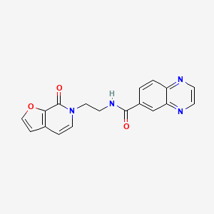 N-(2-(7-oxofuro[2,3-c]pyridin-6(7H)-yl)ethyl)quinoxaline-6-carboxamide