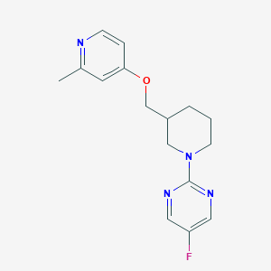 5-Fluoro-2-[3-[(2-methylpyridin-4-yl)oxymethyl]piperidin-1-yl]pyrimidine