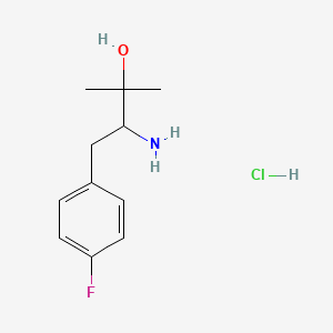 3-Amino-4-(4-fluorophenyl)-2-methylbutan-2-ol hydrochloride