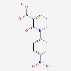 molecular formula C12H8N2O5 B2816068 1-(4-Nitrophenyl)-2-oxopyridine-3-carboxylic acid CAS No. 1951444-50-0