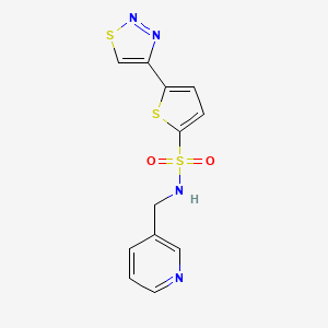 N-(3-pyridinylmethyl)-5-(1,2,3-thiadiazol-4-yl)-2-thiophenesulfonamide