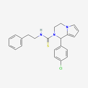 1-(4-chlorophenyl)-N-phenethyl-3,4-dihydropyrrolo[1,2-a]pyrazine-2(1H)-carbothioamide