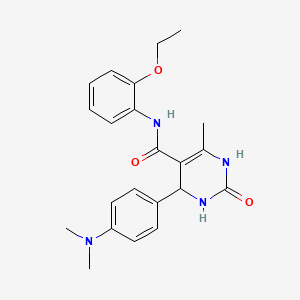 4-[4-(dimethylamino)phenyl]-N-(2-ethoxyphenyl)-6-methyl-2-oxo-1,2,3,4-tetrahydropyrimidine-5-carboxamide