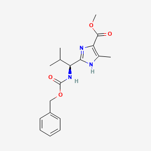 methyl 2-((1S)-1-(((benzyloxy)carbonyl)amino)-2-methylpropyl)-5-methyl-1H-imidazole-4-carboxylate
