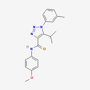 N-(4-methoxyphenyl)-1-(3-methylphenyl)-5-(propan-2-yl)-1H-1,2,3-triazole-4-carboxamide
