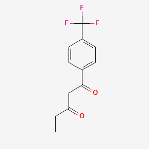1-[4-(Trifluoromethyl)phenyl]pentane-1,3-dione