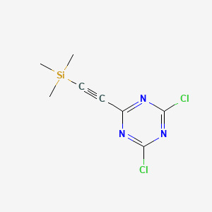 2-(4,6-Dichloro-1,3,5-triazin-2-yl)ethynyl-trimethylsilane