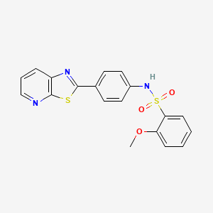 2-methoxy-N-(4-(thiazolo[5,4-b]pyridin-2-yl)phenyl)benzenesulfonamide